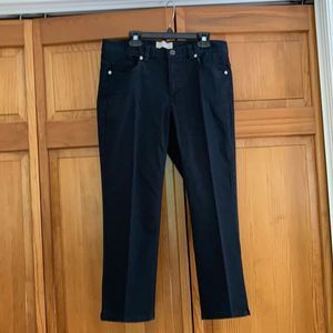 Talbots 5 Pocket Cropped Jeans, black. Excellent condition.